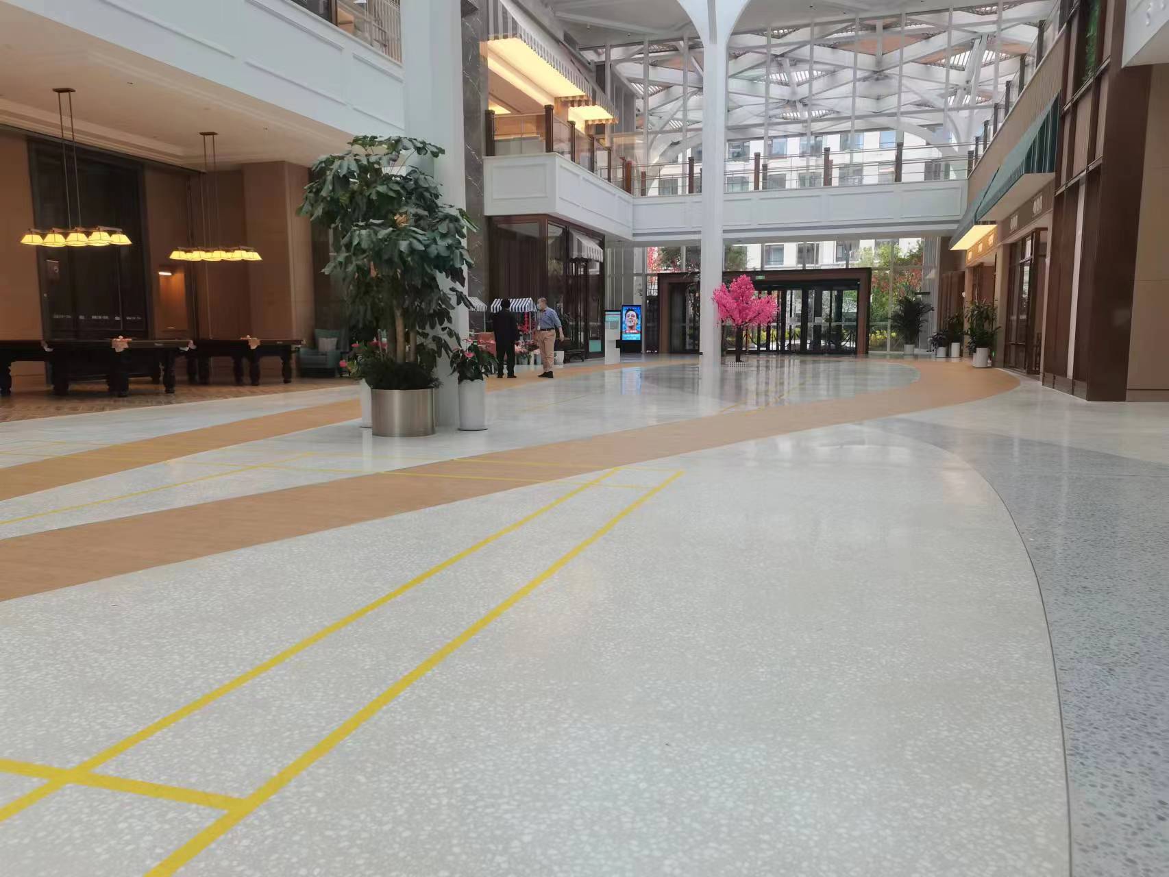 無機(jī)磨石地坪   商務(wù)大廈&酒店 大廳地面